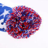 Maxbell 3Pcs/set Golf Headcover Knit Pom Pom Vintage Head Cover #1 3 5 Long Neck Knit Sock Golf Club Head Covers - Aladdin Shoppers