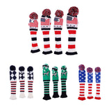 Maxbell 3Pcs/set Golf Headcover Knit Pom Pom Vintage Head Cover #1 3 5 Long Neck Knit Sock Golf Club Head Covers - Aladdin Shoppers