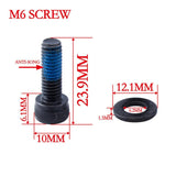 8 Pieces Bike Disc Brake Mount Adapter Steel Screws with Washers