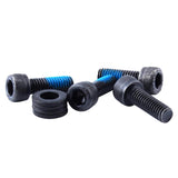 8 Pieces Bike Disc Brake Mount Adapter Steel Screws with Washers