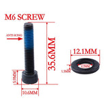 8 Pieces Bike Disc Brake Mount Adapter Steel Screws with Washers