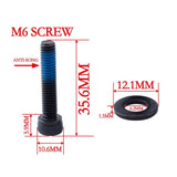 8 Pieces Bike Disc Brake Mount Adapter Steel Screws with Washers