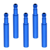 Maxbell Maxbell 5 Pieces Presta Valve Extender for Fixed Gear Bike/Road Bike Blue 40mm