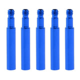 Maxbell 5 Pieces Presta Valve Extender for Fixed Gear Bike/Road Bike Blue 40mm - Aladdin Shoppers