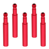 Maxbell Maxbell 5 Pieces Presta Valve Extender for Fixed Gear Bike/Road Bike Red 40mm