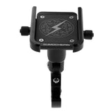 Maxbell Maxbell Alloy Rotating Bicycle Handlebar Phone Stand Stem Clip Mount Holder  Black