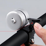 Maxbell Bike Handlebar Bell Horn 3-Sounds Alarm Warning Ring Bells 120DB Silvery - Aladdin Shoppers