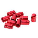 Maxbell Maxbell 10Pcs Bike Valve Cap Dust Cover MTB Road Bicycle Accessories Presta Red