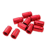 Maxbell 10Pcs Bike Valve Cap Dust Cover MTB Road Bicycle Accessories Presta Red - Aladdin Shoppers