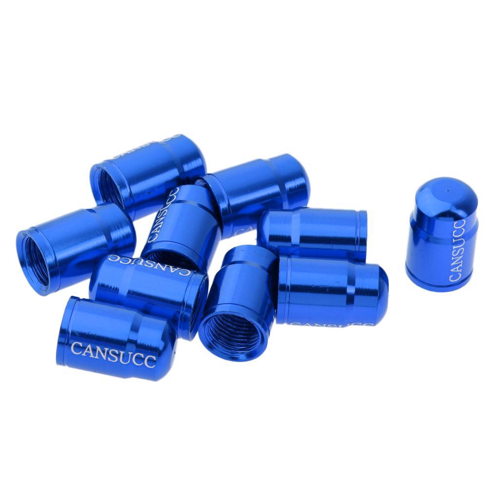 Maxbell Maxbell 10Pcs Bike Valve Cap Dust Cover MTB Road Bicycle Accessories Presta Blue