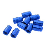 Maxbell 10Pcs Bike Valve Cap Dust Cover MTB Road Bicycle Accessories Presta Blue - Aladdin Shoppers