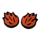 Maxbell 2x2 Piece Silicone Flame Tennis Racket Shock Absorber Shockproof Damper Orange