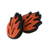Maxbell 2x2 Piece Silicone Flame Tennis Racket Shock Absorber Shockproof Damper Orange