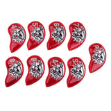 Maxbell Maxbell 9 Pieces Universal Skull Golf Iron Head Cover Club Putter Headcover Red