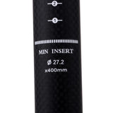 Maxbell Maxbell 3K Matte Carbon Fiber MTB Road Bicycle Seat Post Seatposts Tube 27.2x400mm