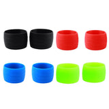 2 Pair Road Bike Drop Bar Fixed Gear Bicycle Handlebar Tape Bundle Ring 03
