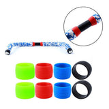 2 Pair Road Bike Drop Bar Fixed Gear Bicycle Handlebar Tape Bundle Ring 03