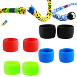 2 Pair Road Bike Drop Bar Fixed Gear Bicycle Handlebar Tape Bundle Ring 01