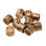 Maxbell 10pcs Brass Snooker Pool Cue Ferrules Cue Tips Billiards Accessories 9.5mm - Aladdin Shoppers