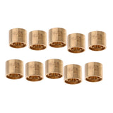 Maxbell 10pcs Brass Snooker Pool Cue Ferrules Cue Tips Billiards Accessories 9.5mm - Aladdin Shoppers