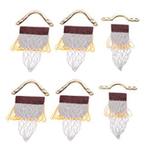 Maxbell Pack of 6 Children Pool Table Net Pockets Irons Bracket Set 4 Corner and 2 Sides - Aladdin Shoppers