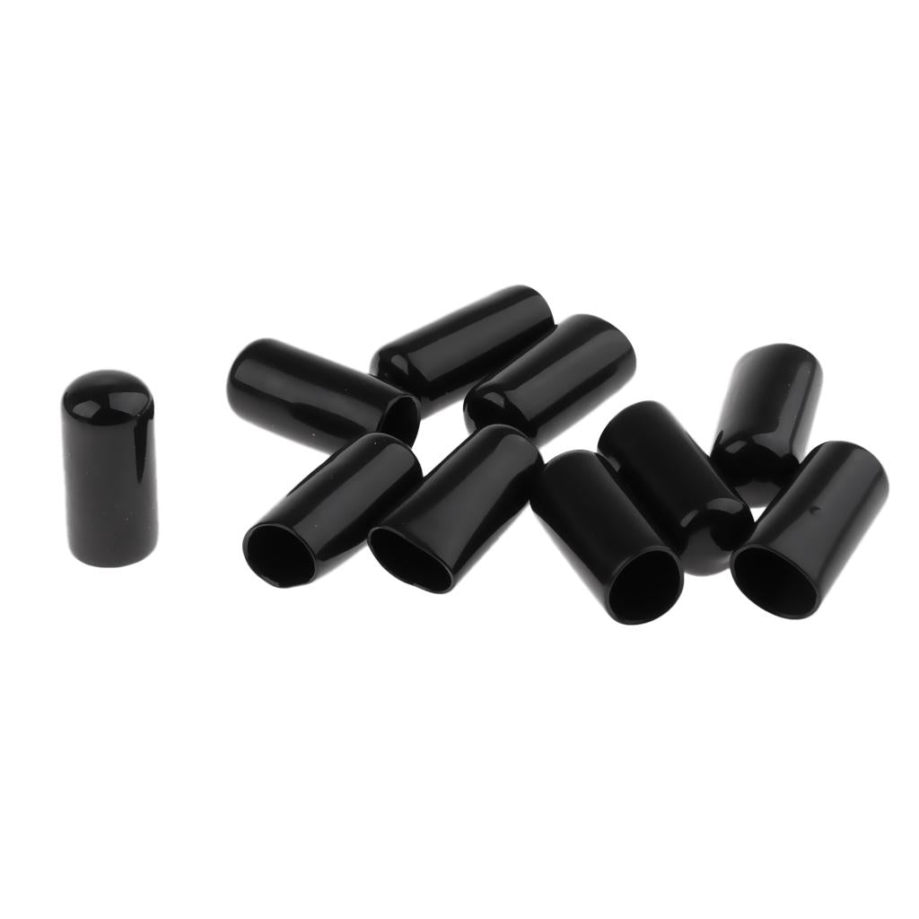 Maxbell Maxbell 10 Pieces Billiards Pool Cue Tips Rubber Protector Head Cover Supplies 13mm
