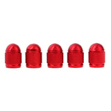 Maxbell 5 Pieces Aluminum Bicycle Bike Schrader Air Valve Dust Cap Cover Red - Aladdin Shoppers