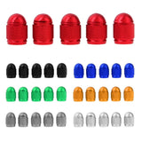 Maxbell 5 Pieces Aluminum Bicycle Bike Schrader Air Valve Dust Cap Cover Red - Aladdin Shoppers