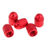 Maxbell 5 Pieces Aluminum Bicycle Bike Schrader Air Valve Dust Cap Cover Red - Aladdin Shoppers