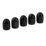 Maxbell 5 Pieces Aluminum Bicycle Bike Schrader Air Valve Dust Cap Cover Black - Aladdin Shoppers