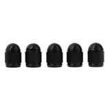 Maxbell 5 Pieces Aluminum Bicycle Bike Schrader Air Valve Dust Cap Cover Black - Aladdin Shoppers