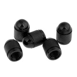 Maxbell 5 Pieces Aluminum Bicycle Bike Schrader Air Valve Dust Cap Cover Black - Aladdin Shoppers