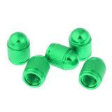 Maxbell 5 Pieces Aluminum Bicycle Bike Schrader Air Valve Dust Cap Cover Green - Aladdin Shoppers