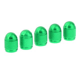 Maxbell 5 Pieces Aluminum Bicycle Bike Schrader Air Valve Dust Cap Cover Green - Aladdin Shoppers