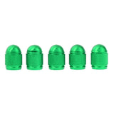 Maxbell 5 Pieces Aluminum Bicycle Bike Schrader Air Valve Dust Cap Cover Green - Aladdin Shoppers