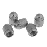 Maxbell Maxbell 5 Pieces Aluminum Bicycle Bike Schrader Air Valve Dust Cap Cover Titanium