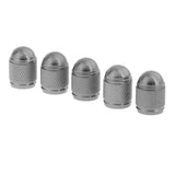 Maxbell 5 Pieces Aluminum Bicycle Bike Schrader Air Valve Dust Cap Cover Titanium - Aladdin Shoppers