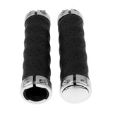 Maxbell Leather Bicycle Handlebar Grips 1Pair Mountain Bike Cycling Part Black - Aladdin Shoppers