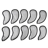 Maxbell 10 Pieces Golf Iron Club Head Cover Protector Set Replacement Silver - Aladdin Shoppers