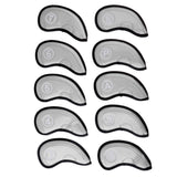 Maxbell 10 Pieces Golf Iron Club Head Cover Protector Set Replacement Silver - Aladdin Shoppers