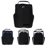 Maxbell Maxbell Portable Waterproof Zipped Sports Shoe Bag Hand Travel Case Black