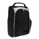Maxbell Maxbell Portable Waterproof Zipped Sports Shoe Bag Hand Travel Case Black and Silver