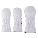 Maxbell Golf Driver Head Cover, 3 or 5 Fairway Woods Headcovers 3Pcs White Set - Aladdin Shoppers