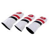 Maxbell Golf Driver Head Cover, 3 or 5 Fairway Woods Headcovers 3Pcs White Set - Aladdin Shoppers