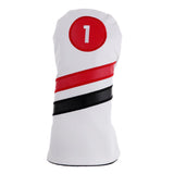 Maxbell Golf Driver Head Cover, 3 or 5 Fairway Woods Headcovers White Driver Cover - Aladdin Shoppers