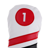 Maxbell Golf Driver Head Cover, 3 or 5 Fairway Woods Headcovers White Driver Cover - Aladdin Shoppers