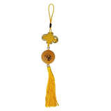 Maxbell Maxbell Chinese Knot with Golf Ball Home Car Home Hanging Ornament Gift Yellow