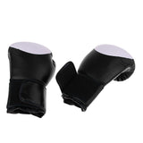 Maxbell PU Muay Thai Training Punching Bag Mitts Sparring Boxing Gym Gloves Black - Aladdin Shoppers