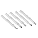 Maxbell Maxbell 5 Pieces Presta Valve Extender for Fixed Gear Bike/Road Bike Silver 60mm