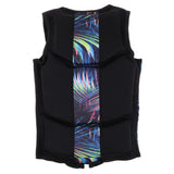 Kids Swimming Float Life Jacket Buoyancy Aid Front Zip Vest Black  XS